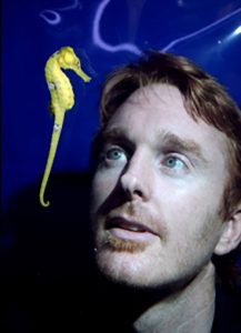 kealan doyle looking at seahorse